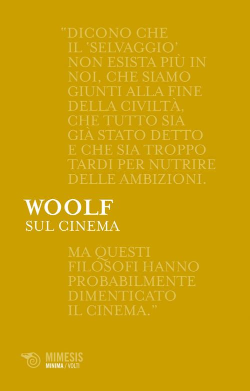 Cover of the book Sul cinema by Virginia Woolf, Mimesis Edizioni
