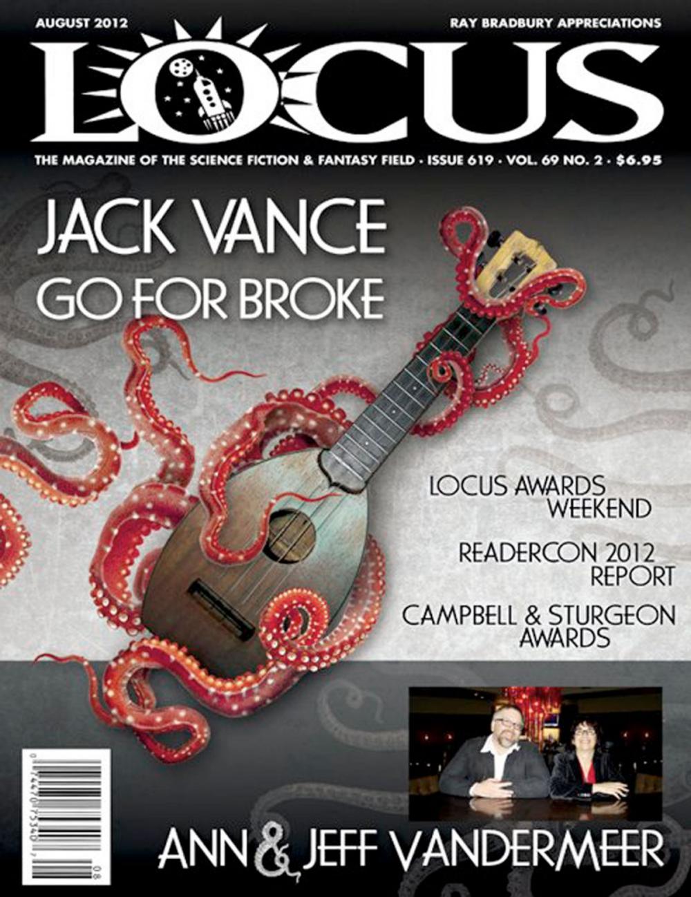Big bigCover of Locus Magazine, Issue 619, August 2012