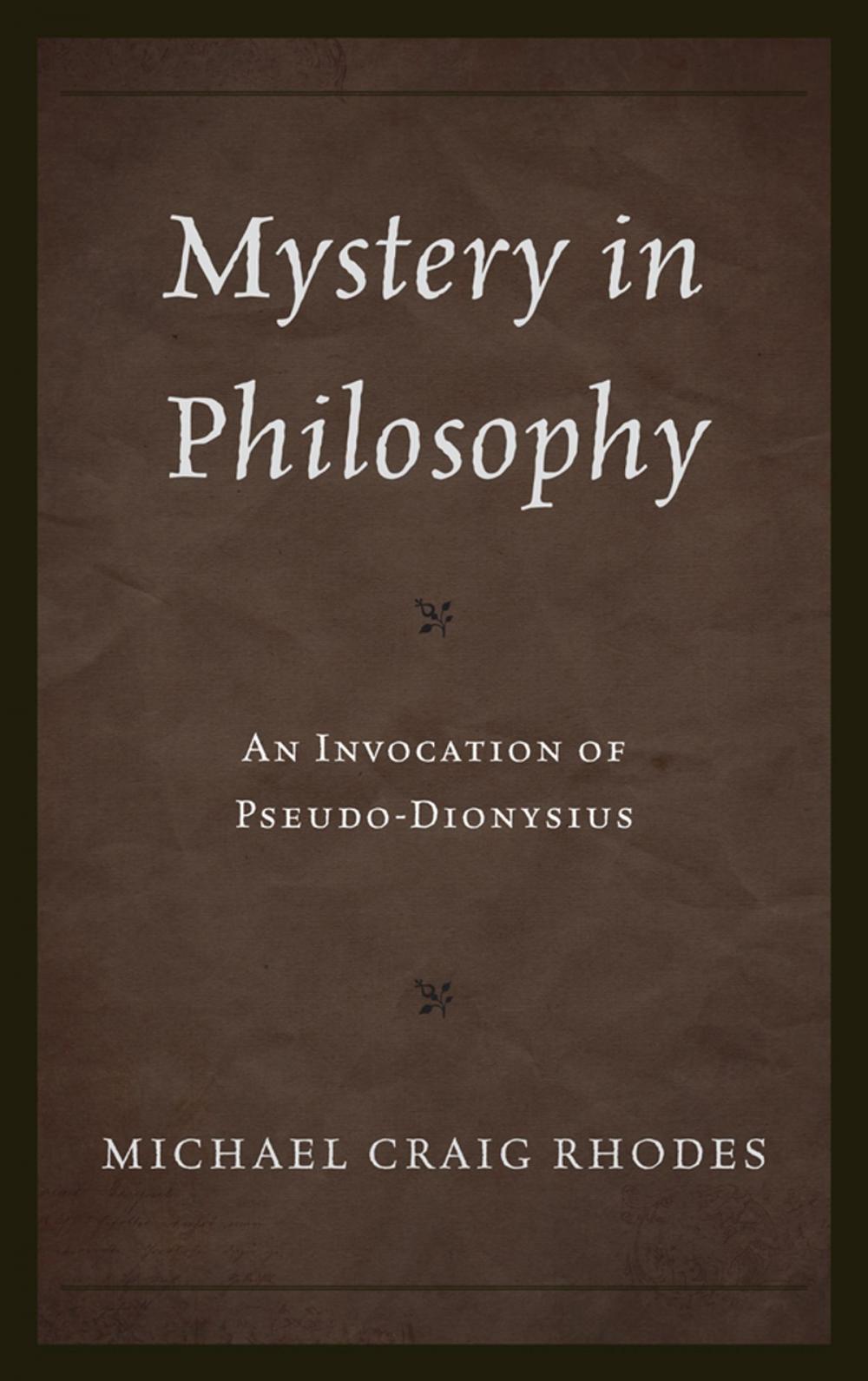 Big bigCover of Mystery in Philosophy