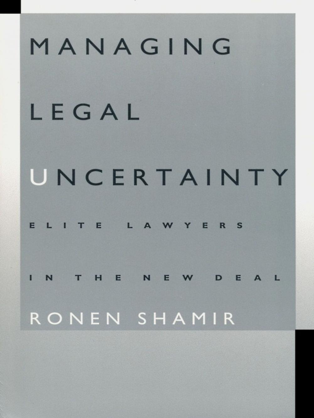 Big bigCover of Managing Legal Uncertainty