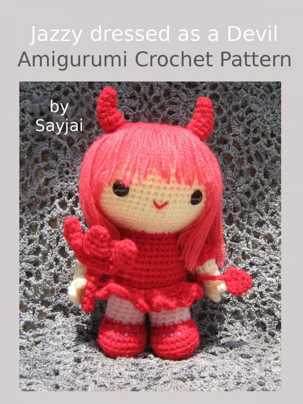 Big bigCover of Jazzy dressed as a Devil Amigurumi Crochet Pattern