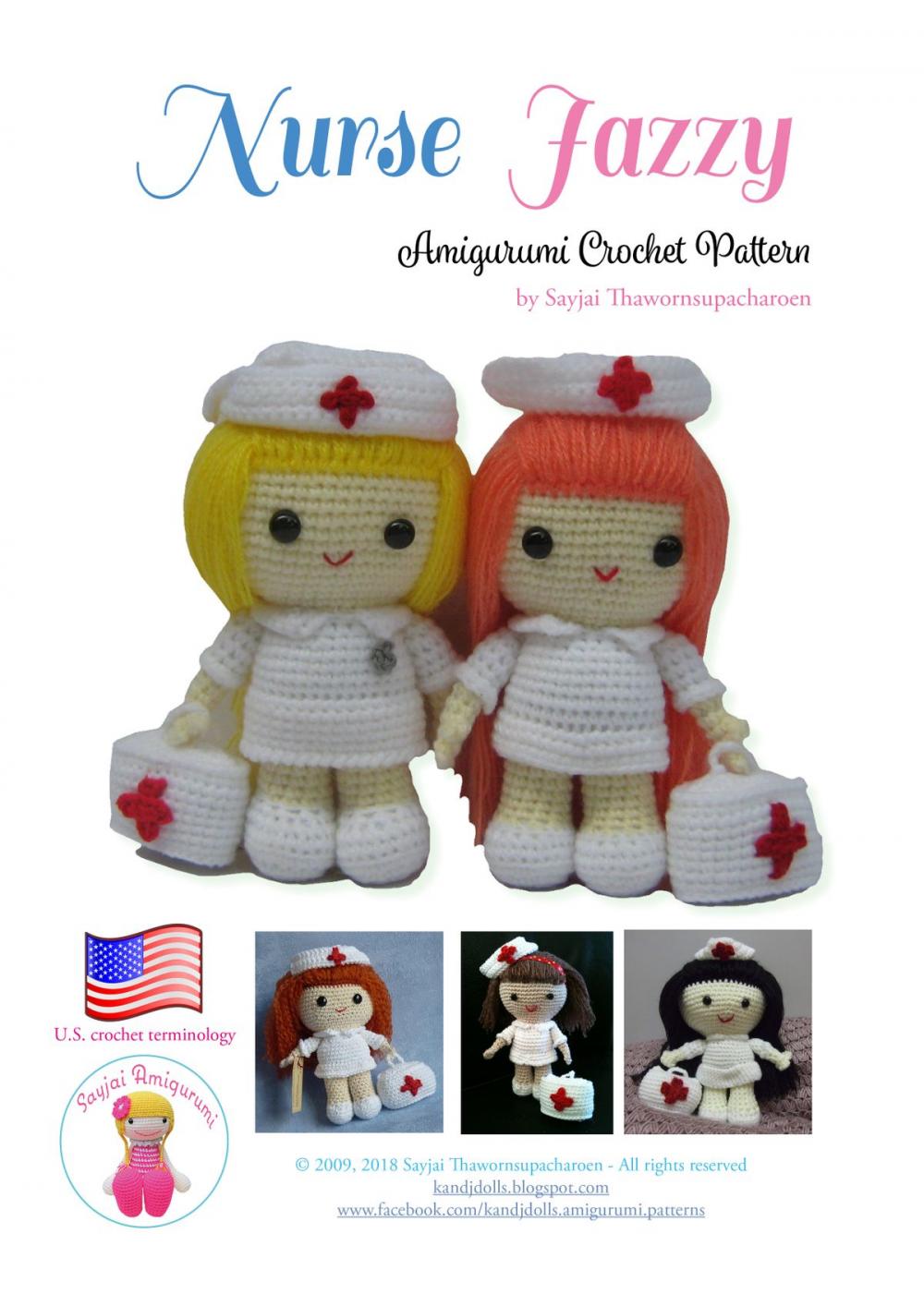 Big bigCover of Nurse Jazzy Amigurumi Crochet Pattern