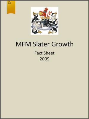 Cover of MFM Slater Growth Fund Fact Sheet 2009