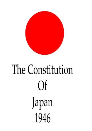 Cover of the book The Constitution Of Japan, 1946 by Guy Thorne