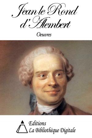 Cover of the book Oeuvres de Jean le Rond d’Alembert by Etienne Bonnot de Condillac