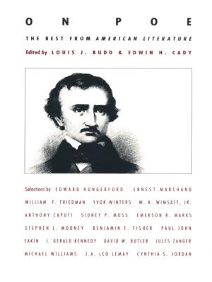 Cover of the book On Poe by Mark Sanders, V. Y. Mudimbe, Bogumil Jewsiewicki