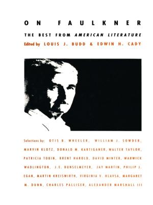 Cover of the book On Faulkner by Brett Farmer