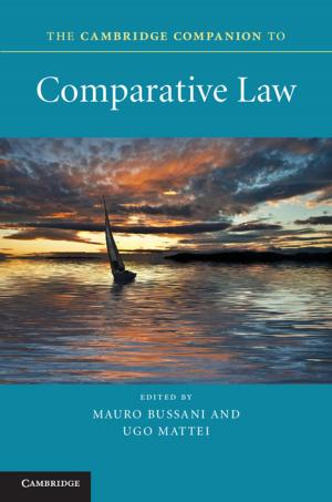 Cover of the book The Cambridge Companion to Comparative Law by Rolf Reber