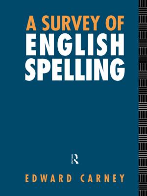 Cover of the book A Survey of English Spelling by Fabio Rossi, Giuseppe Patota