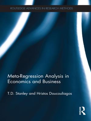 Cover of the book Meta-Regression Analysis in Economics and Business by Kelly Jean Butler