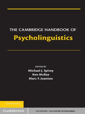 Cover of the book The Cambridge Handbook of Psycholinguistics by Richard Ned Lebow