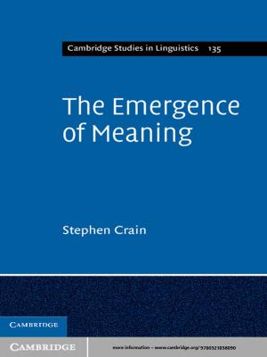 Cover of the book The Emergence of Meaning by Jerry R. Hampton