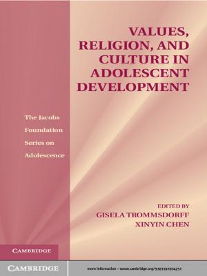 Cover of Values, Religion, and Culture in Adolescent Development