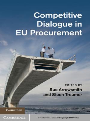 Cover of the book Competitive Dialogue in EU Procurement by Isaac Sassoon