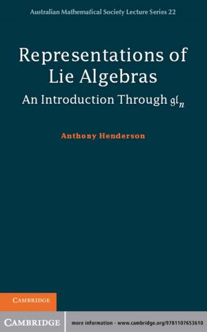 Cover of the book Representations of Lie Algebras by Chandramouli Mahadevan