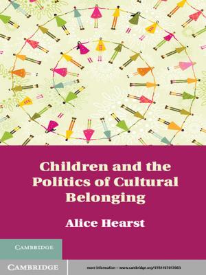 Cover of the book Children and the Politics of Cultural Belonging by Cars Hommes