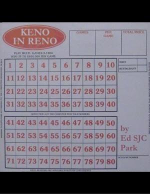 Cover of the book Keno in Reno by Thirteen O'Clock Press