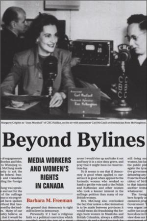 Cover of the book Beyond Bylines by Heather C. Martin
