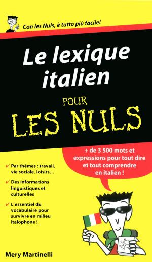Cover of the book Le lexique italien Pour les Nuls by Sylvie BAUSSIER, Jean des CARS