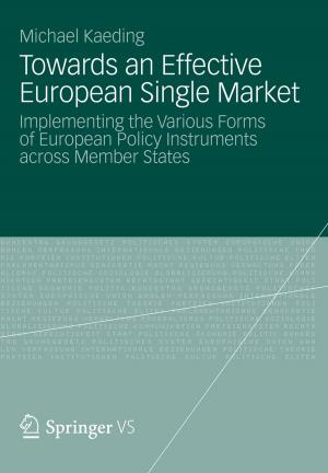 Cover of the book Towards an Effective European Single Market by Hans-Bernd Brosius, Alexander Haas, Friederike Koschel