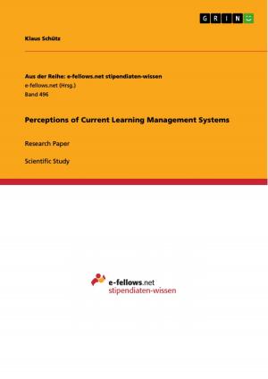 Cover of the book Perceptions of Current Learning Management Systems by Janina Bolz