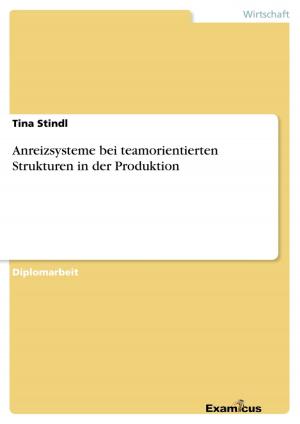 Cover of the book Anreizsysteme bei teamorientierten Strukturen in der Produktion by Daniel Weiner
