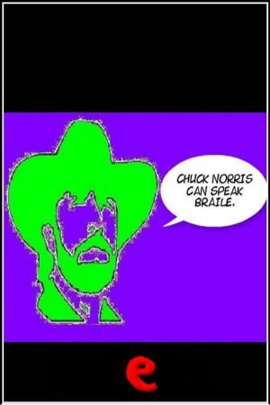 Cover of Chuck Norris can speak braile.