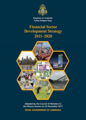 Cover of Financial Sector Development Strategy 2011-2020 [Cambodia]