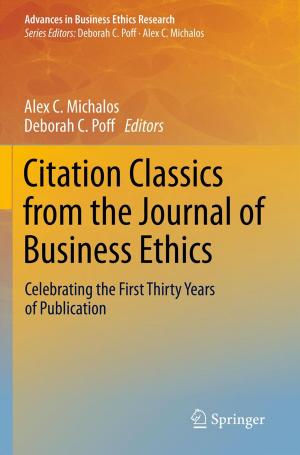 Cover of the book Citation Classics from the Journal of Business Ethics by Elizabeth Brandon