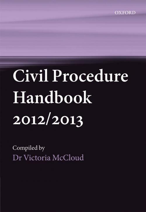 Cover of the book Civil Procedure Handbook 2012/2013 by Victoria McCloud, OUP Oxford