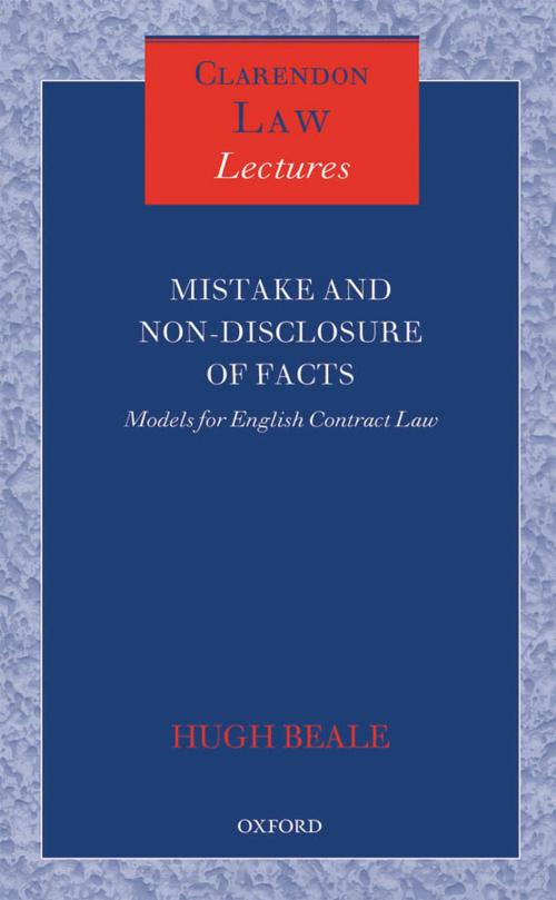 Cover of the book Mistake and Non-Disclosure of Fact by Hugh Beale QC FBA, OUP Oxford