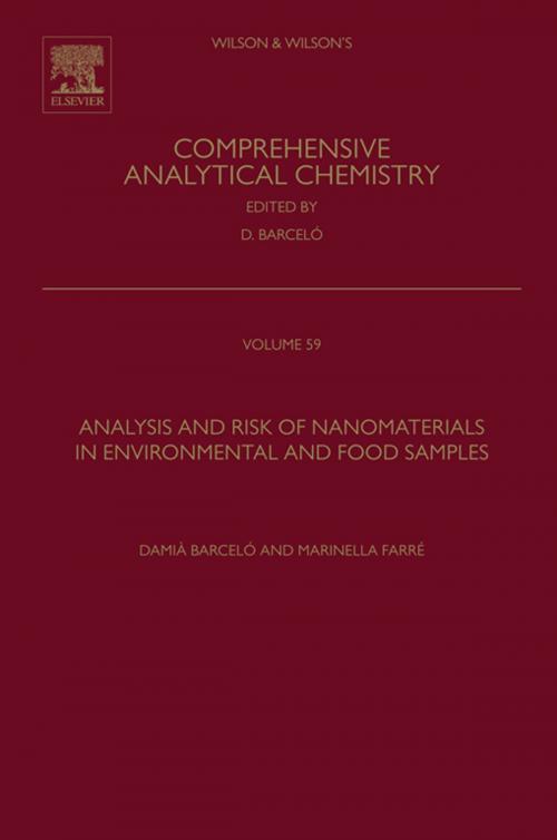 Cover of the book Analysis and Risk of Nanomaterials in Environmental and Food Samples by , Elsevier Science