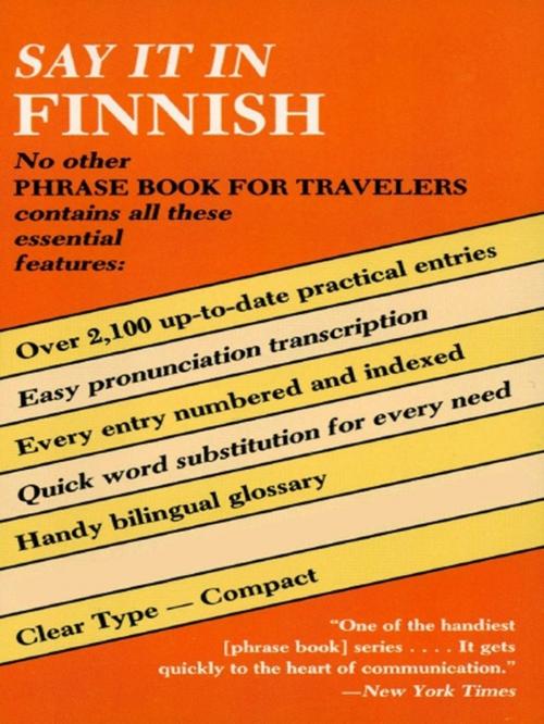 Cover of the book Say It in Finnish by Dover, Dover Publications