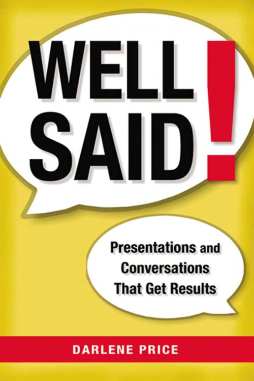 Cover of the book Well Said! by Darlene Price, AMACOM