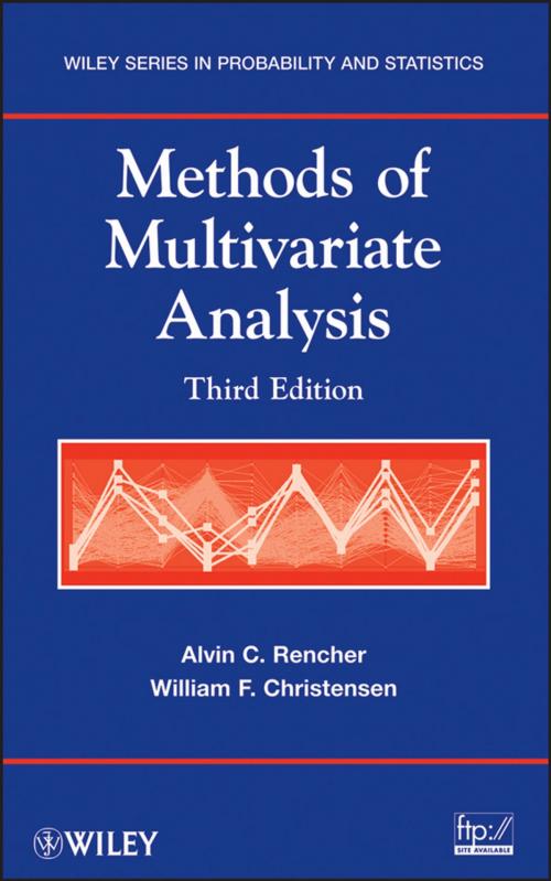 Cover of the book Methods of Multivariate Analysis by Alvin C. Rencher, William F. Christensen, Wiley