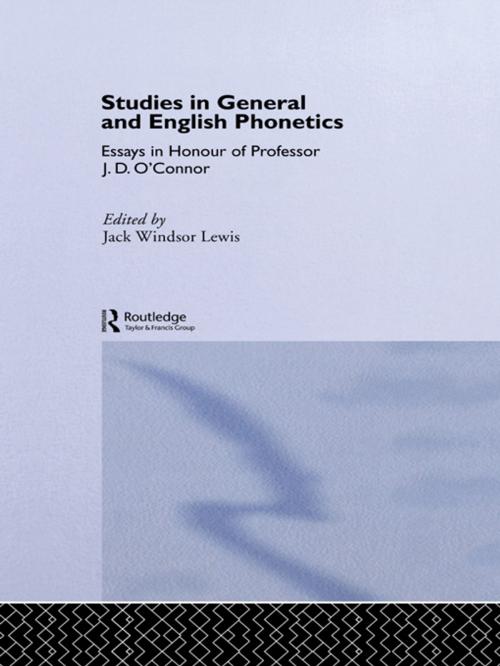 Cover of the book Studies in General and English Phonetics by , Taylor and Francis