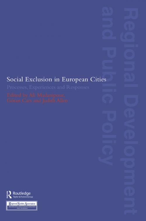 Cover of the book Social Exclusion in European Cities by , Taylor and Francis