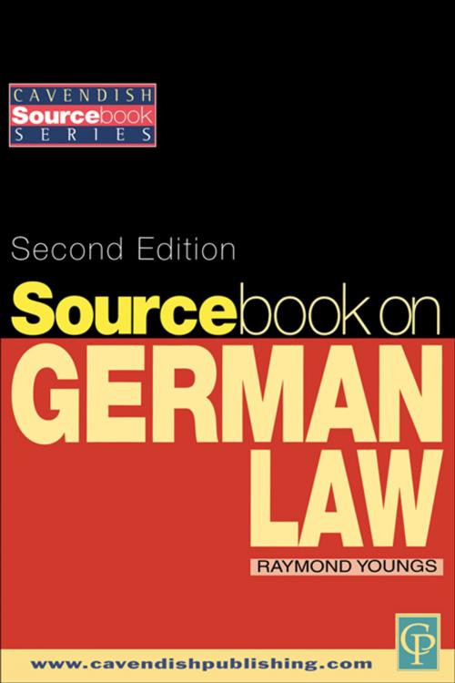 Cover of the book Sourcebook on German Law by , Taylor and Francis