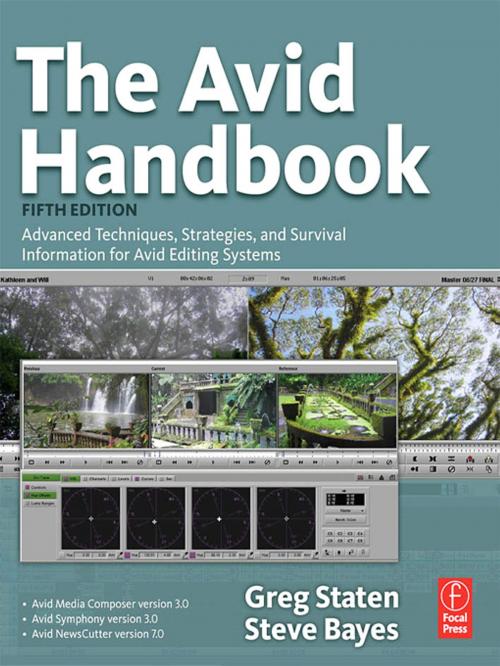 Cover of the book The Avid Handbook by Greg Staten, Steve Bayes, Taylor and Francis