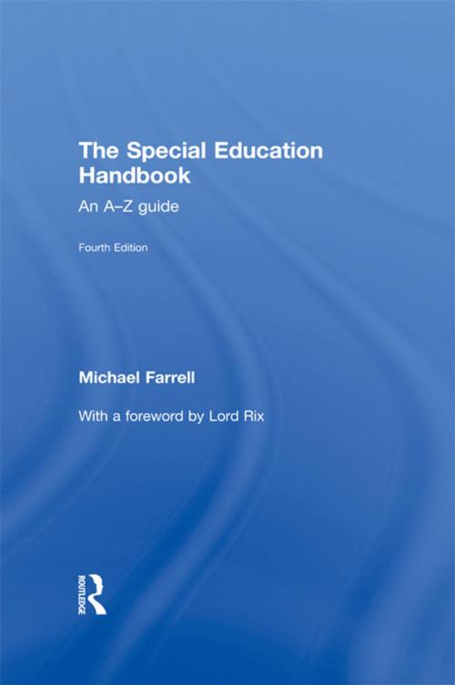 Cover of the book The Special Education Handbook by Michael Farrell, Taylor and Francis