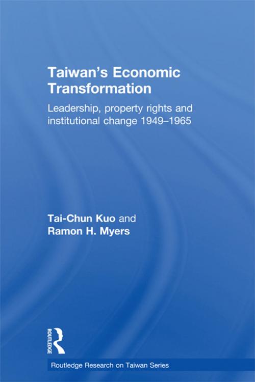 Cover of the book Taiwan's Economic Transformation by Tai-Chun Kuo, Ramon H Myers, Taylor and Francis