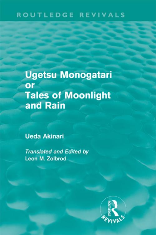 Cover of the book Ugetsu Monogatari or Tales of Moonlight and Rain (Routledge Revivals) by Ueda Akinari, Taylor and Francis