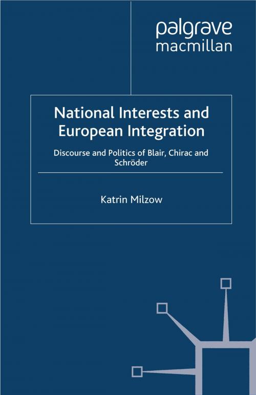 Cover of the book National Interests and European Integration by K. Milzow, Palgrave Macmillan UK