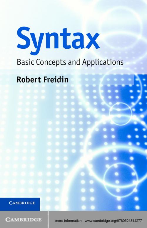 Cover of the book Syntax by Robert Freidin, Cambridge University Press