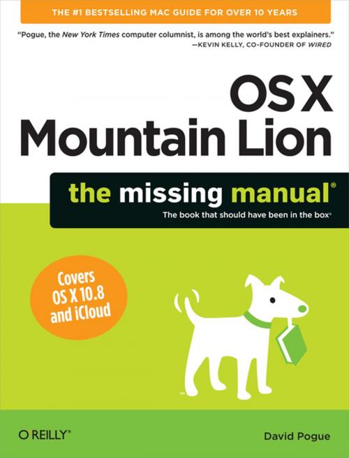 Cover of the book OS X Mountain Lion: The Missing Manual by David Pogue, O'Reilly Media