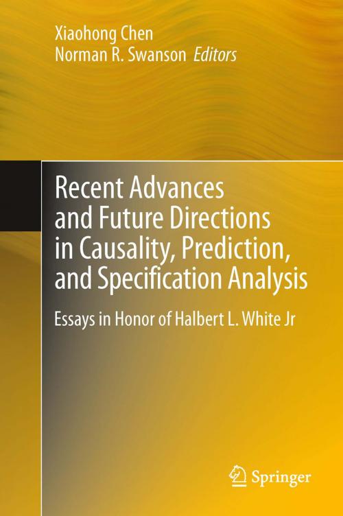 Cover of the book Recent Advances and Future Directions in Causality, Prediction, and Specification Analysis by , Springer New York