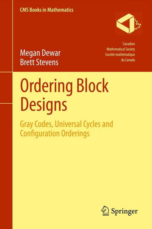 Cover of the book Ordering Block Designs by Megan Dewar, Brett Stevens, Springer New York