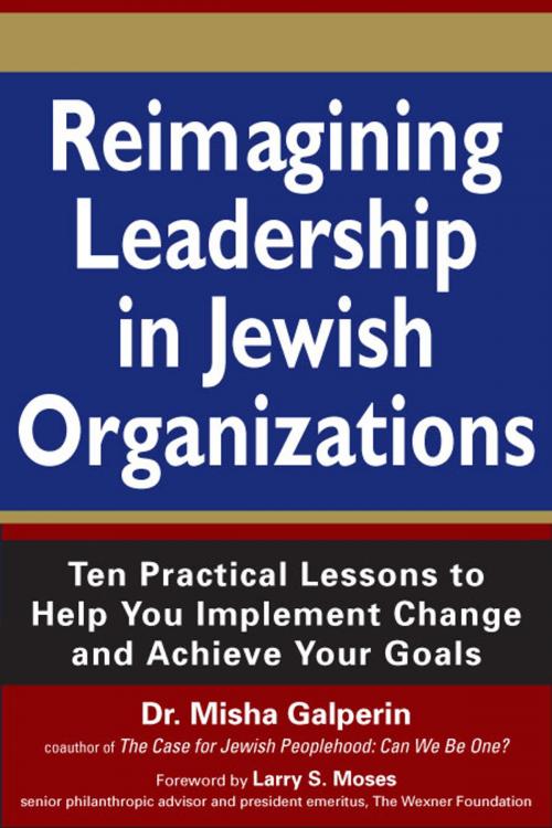 Cover of the book Reimagining Leadership in Jewish Organizations by Dr. Misha Galperin, Jewish Lights Publishing