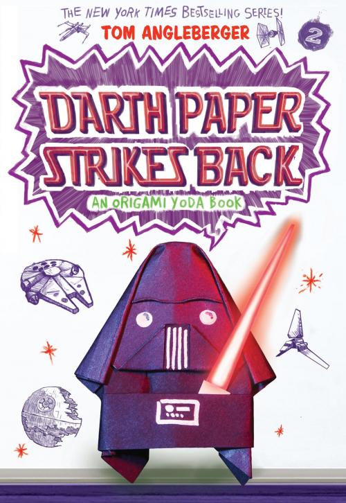 Cover of the book Darth Paper Strikes Back (Origami Yoda #2) by Tom Angleberger, ABRAMS