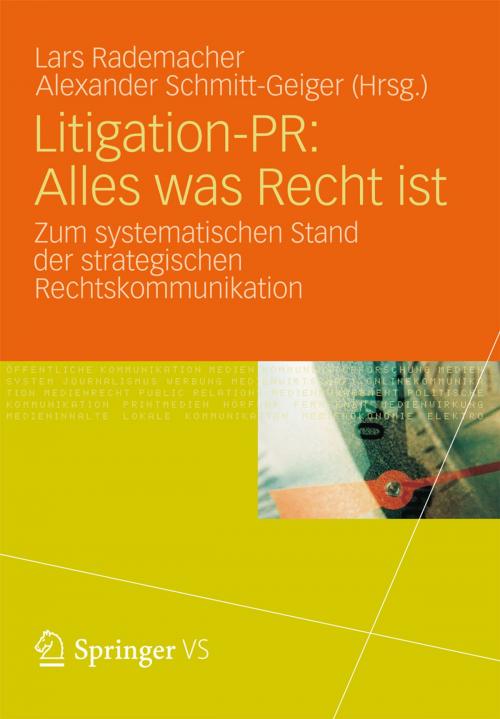 Cover of the book Litigation-PR: Alles was Recht ist by Andreas Köhler, Alice Schwarzer, VS Verlag für Sozialwissenschaften
